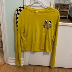 Long sleeve crop top